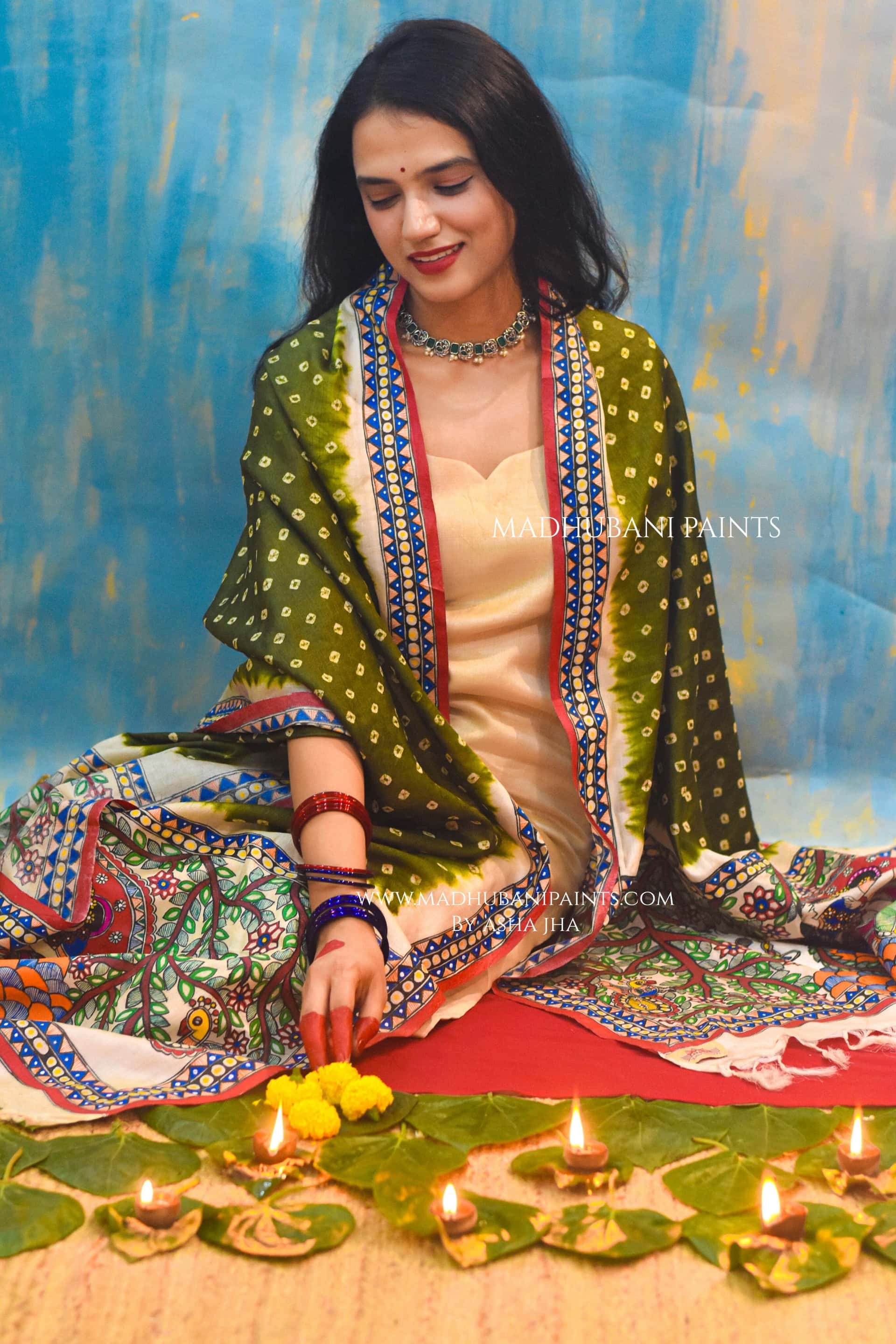 Hariyali Radha Raman Dupatta — image 4 of 4