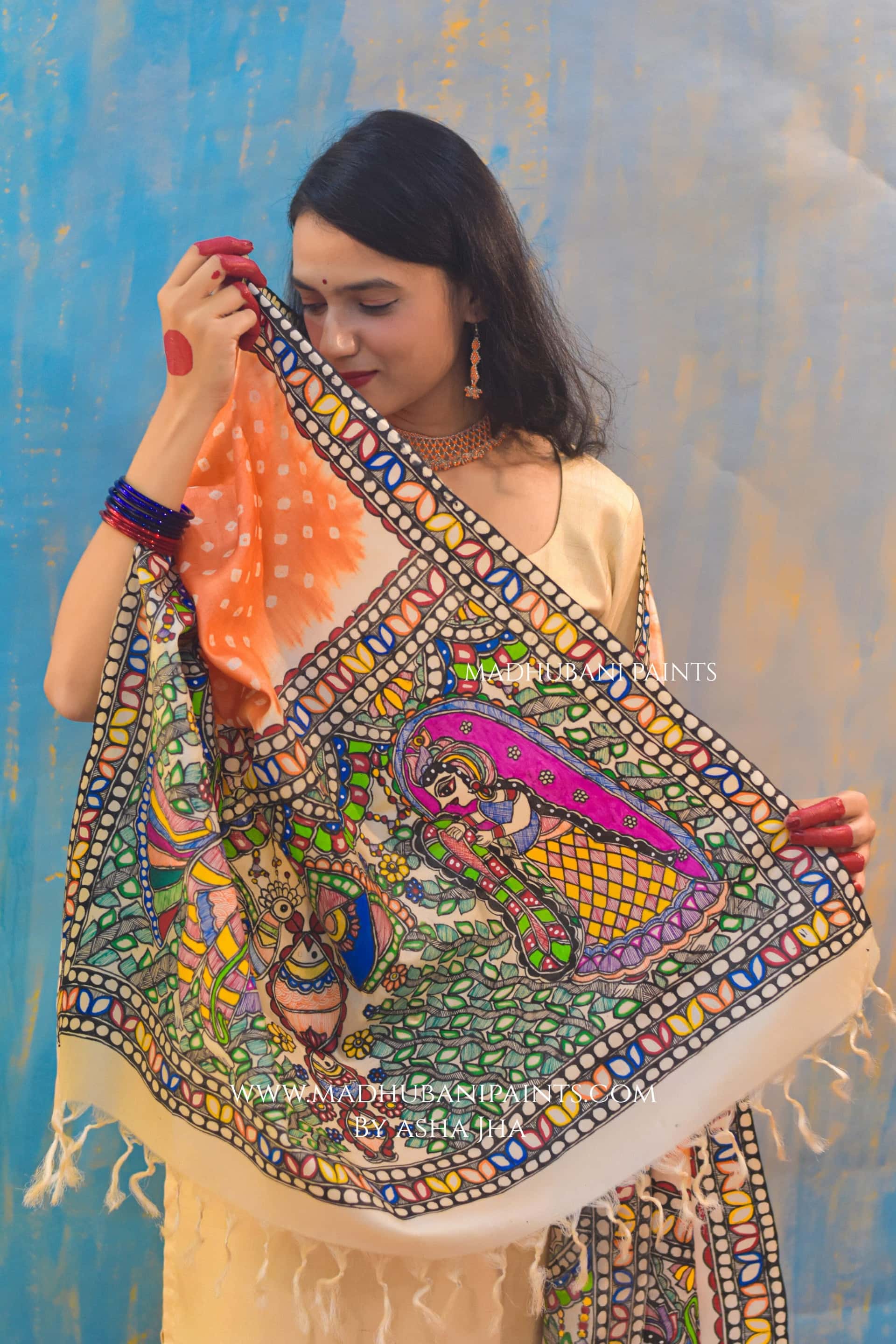 NARANGI SWAYAMBAR Bandhini Dupatta — image 4 of 6