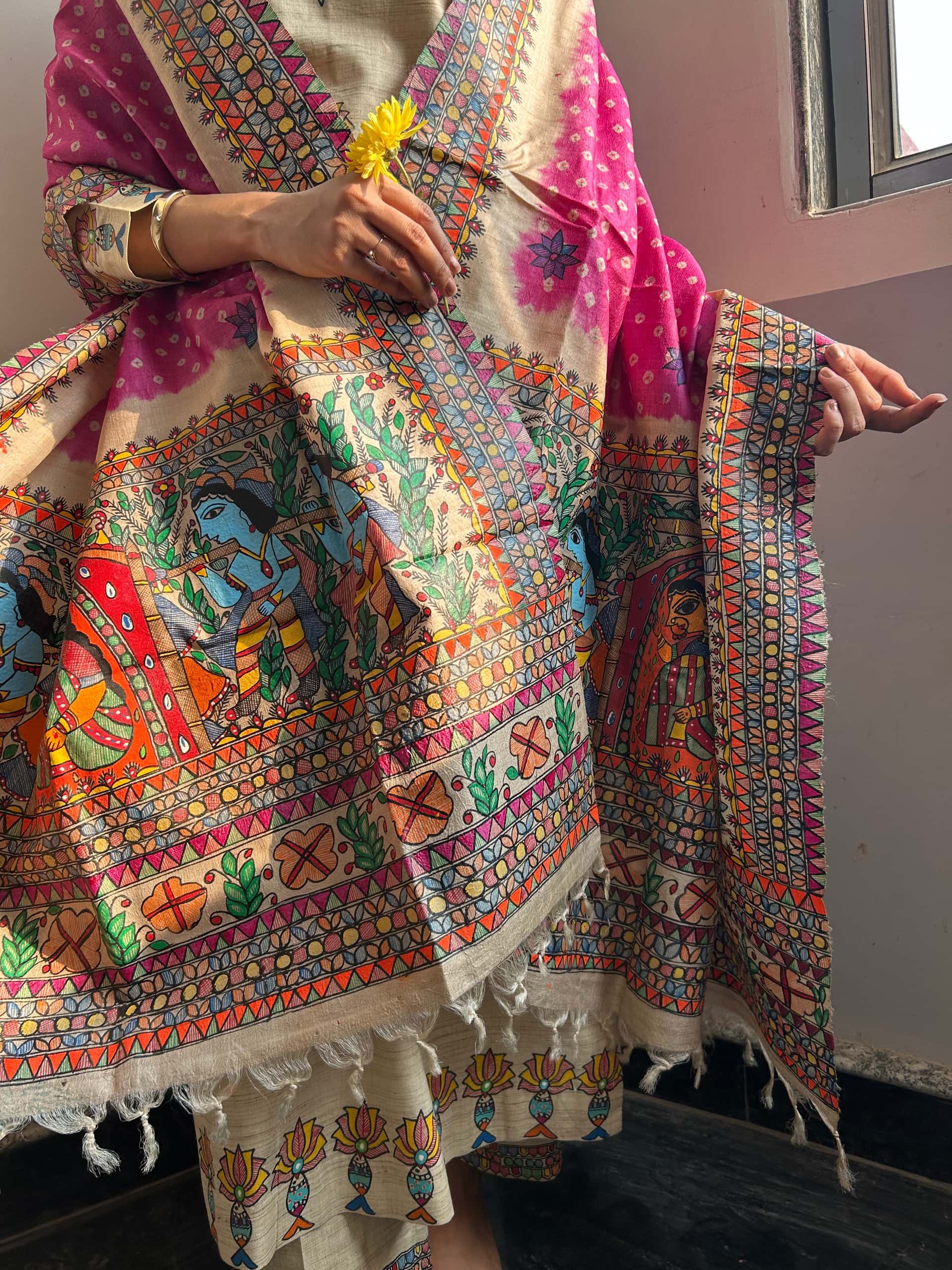 Gulabi Doli  Bandhini Dupatta — image 4 of 4