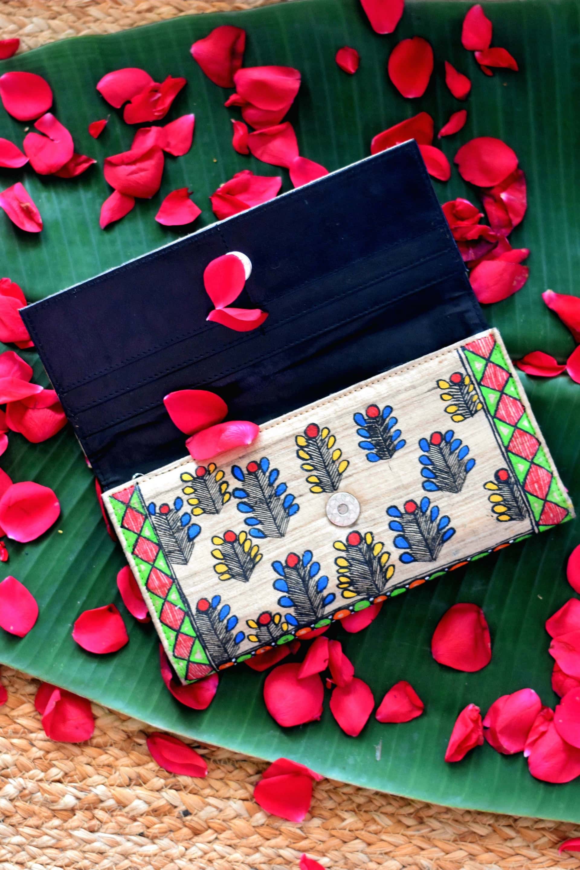 Peacock Madhubani Clutch — image 2 of 3