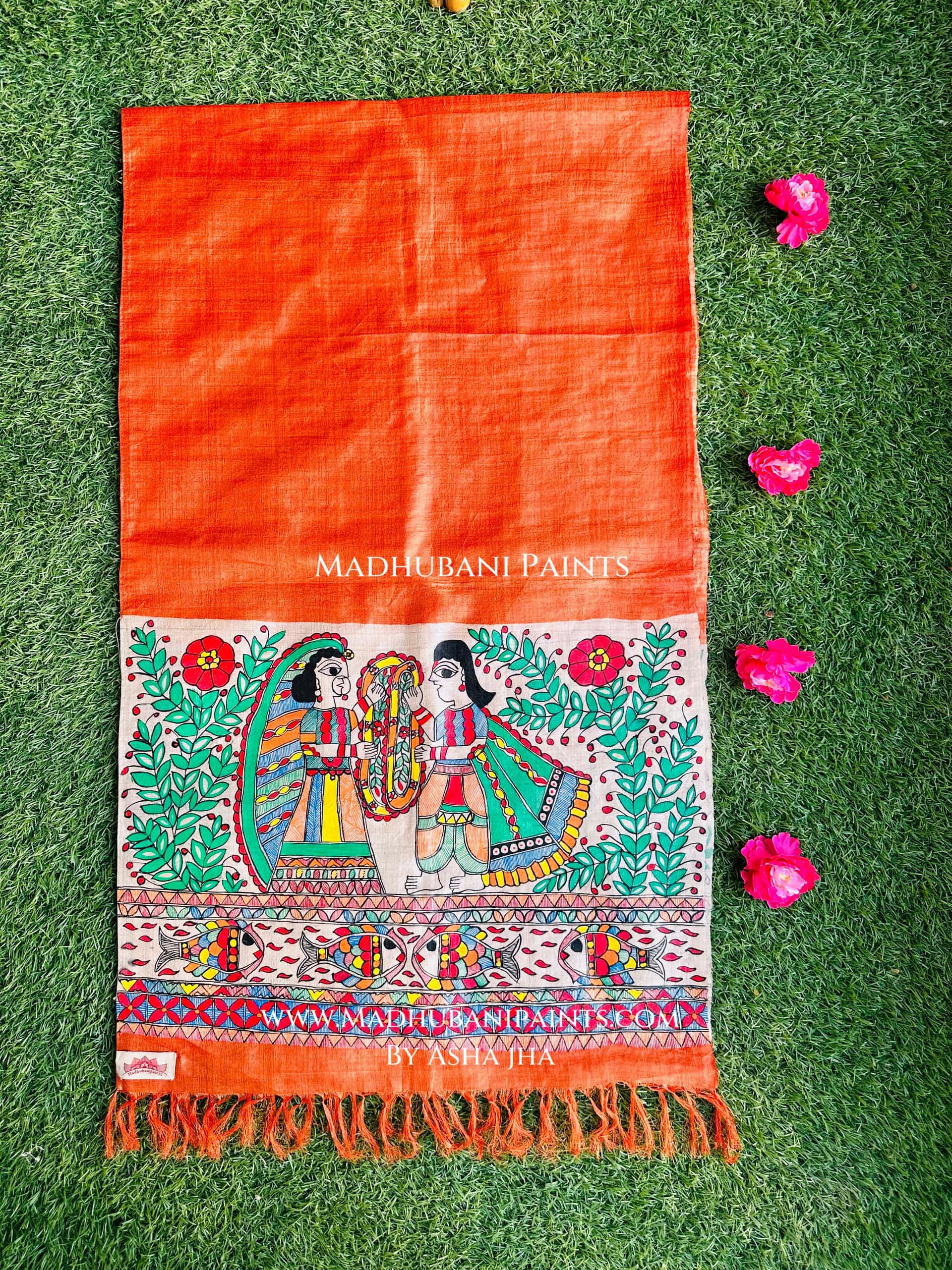 Swayambar Tussar Silk Stole — image 2 of 2