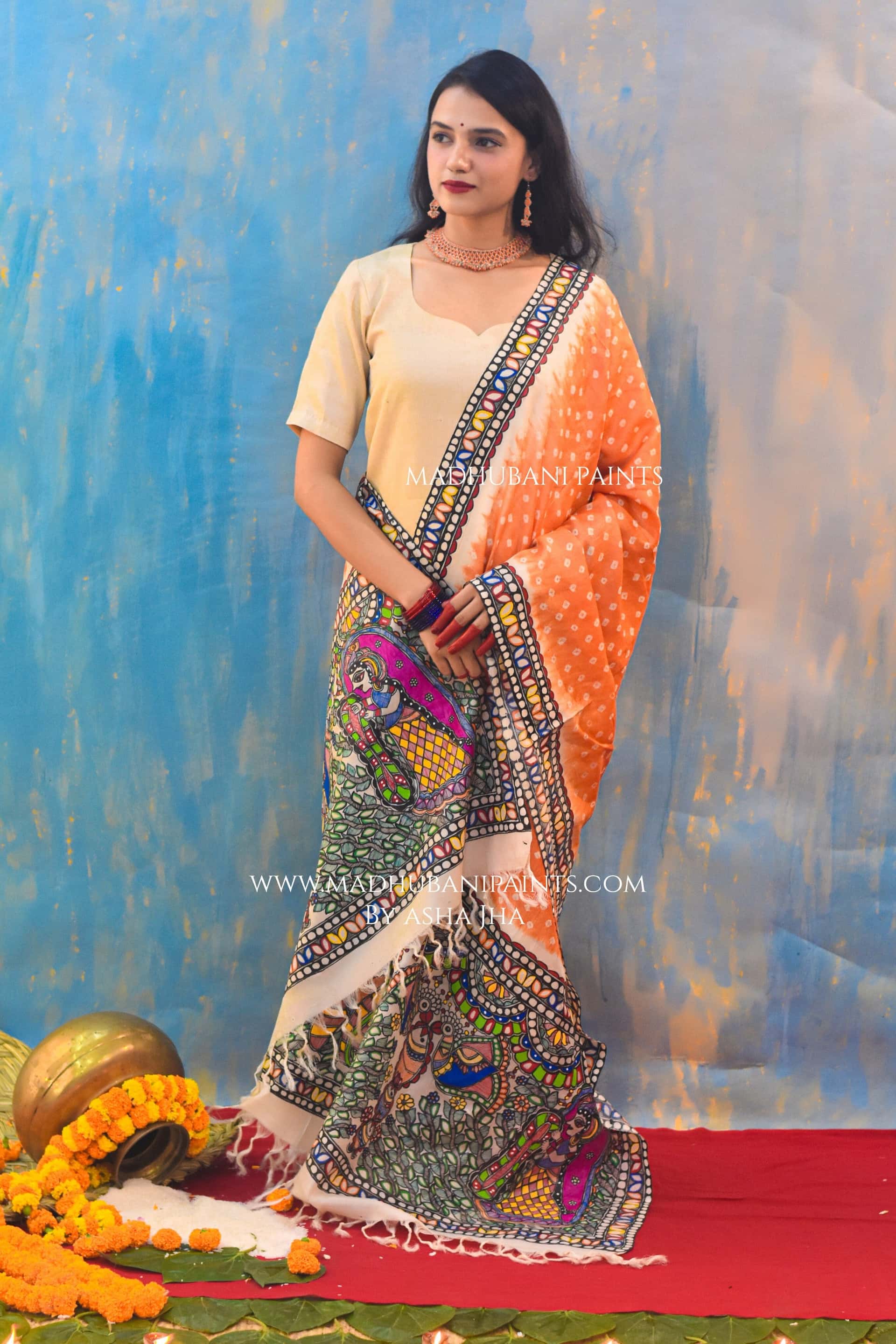 NARANGI SWAYAMBAR Bandhini Dupatta — image 3 of 6