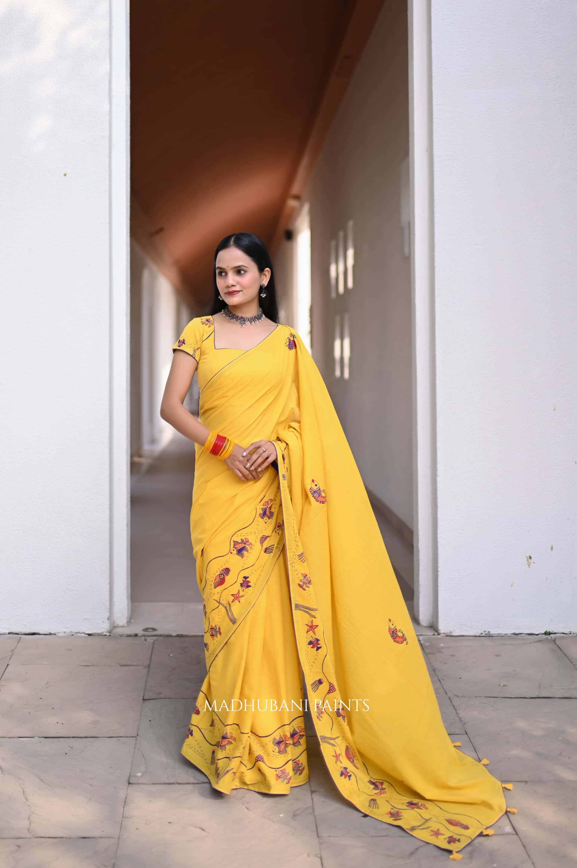 UNDERWATER DREAMS SAREE BLOUSE SET — image 9 of 12