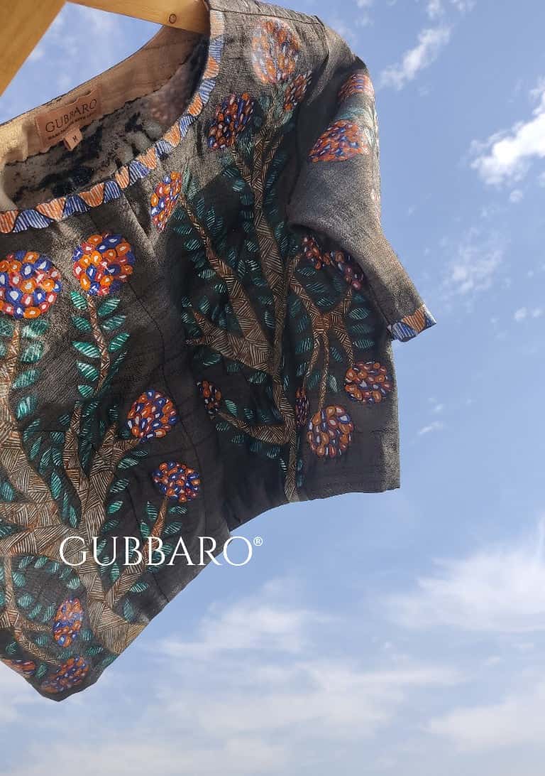 'Gajanand Ele in Vrindavan' Blouse — image 2 of 5