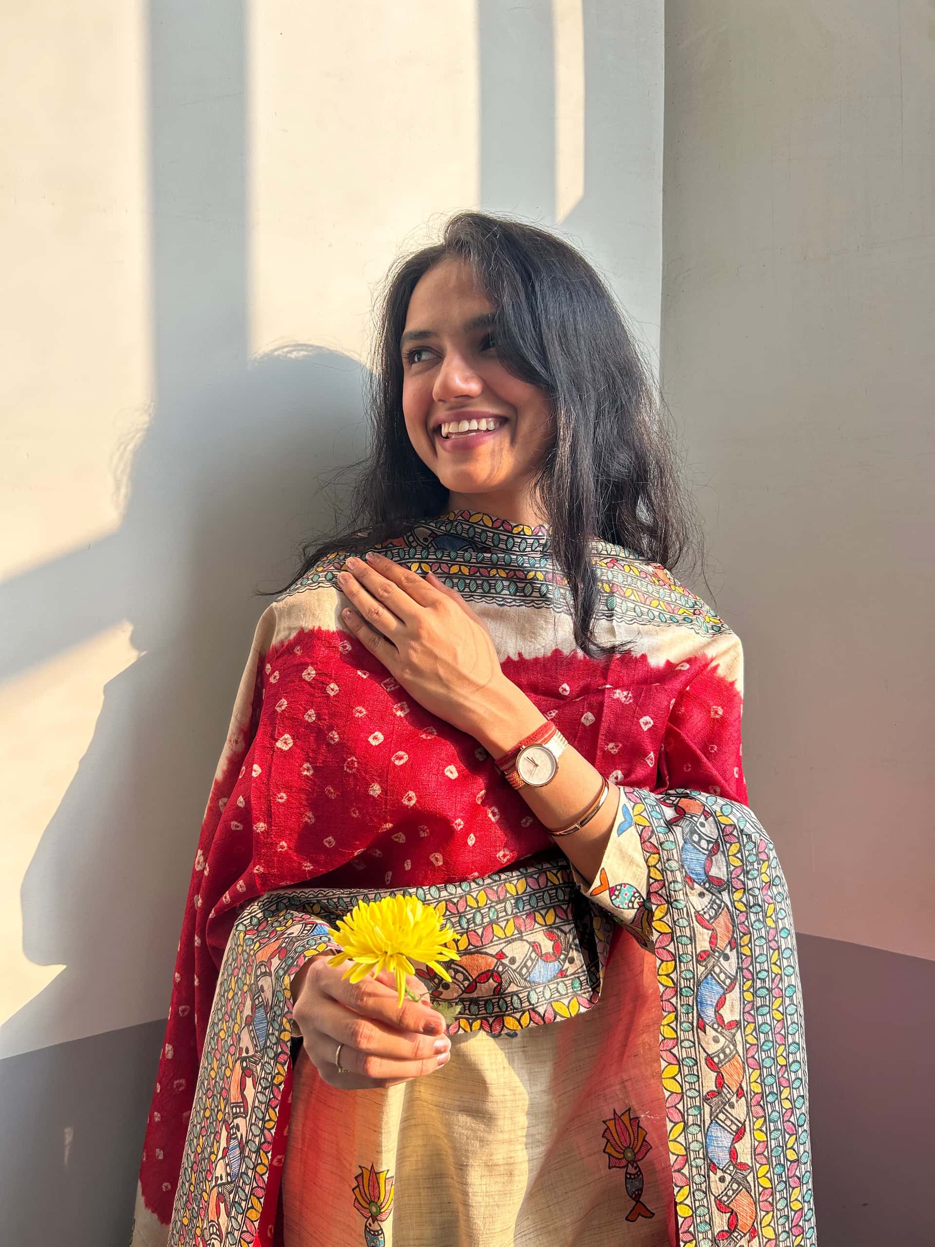 Laal Gudiya Bandhini Dupatta — image 3 of 4