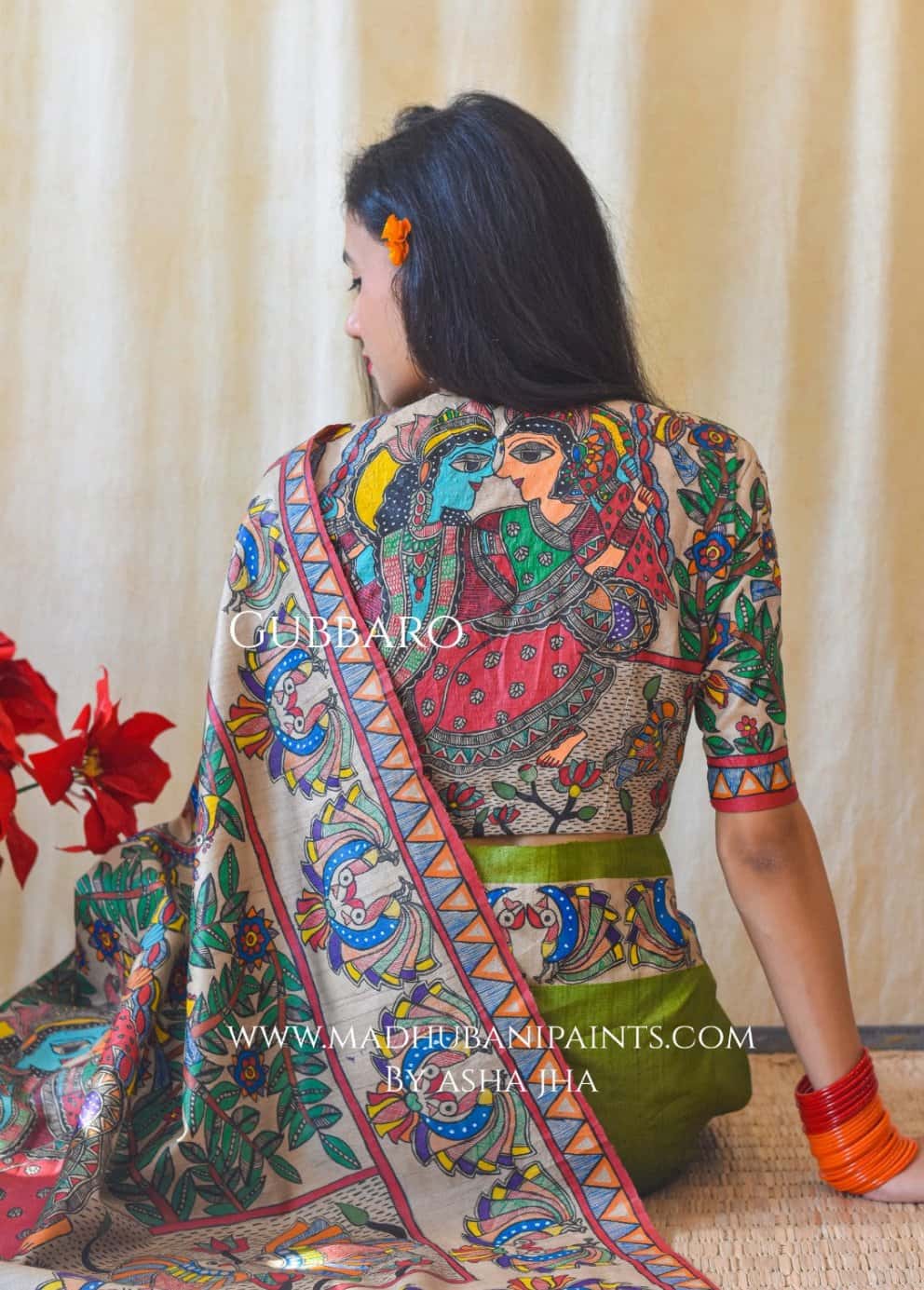 RADHA SANG KRISHNA Tussar Silk Blouse — image 2 of 5