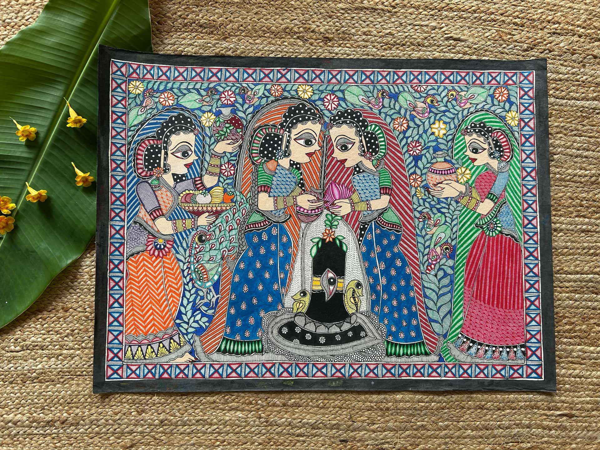 Shiv Puja Vivah Wall Hanging