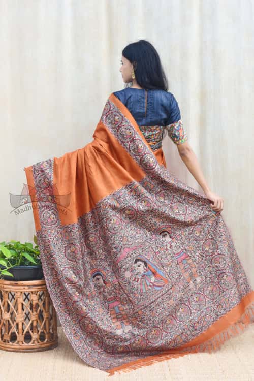 'DOLI KA HAAR' Tussar Silk Saree — image 5 of 6