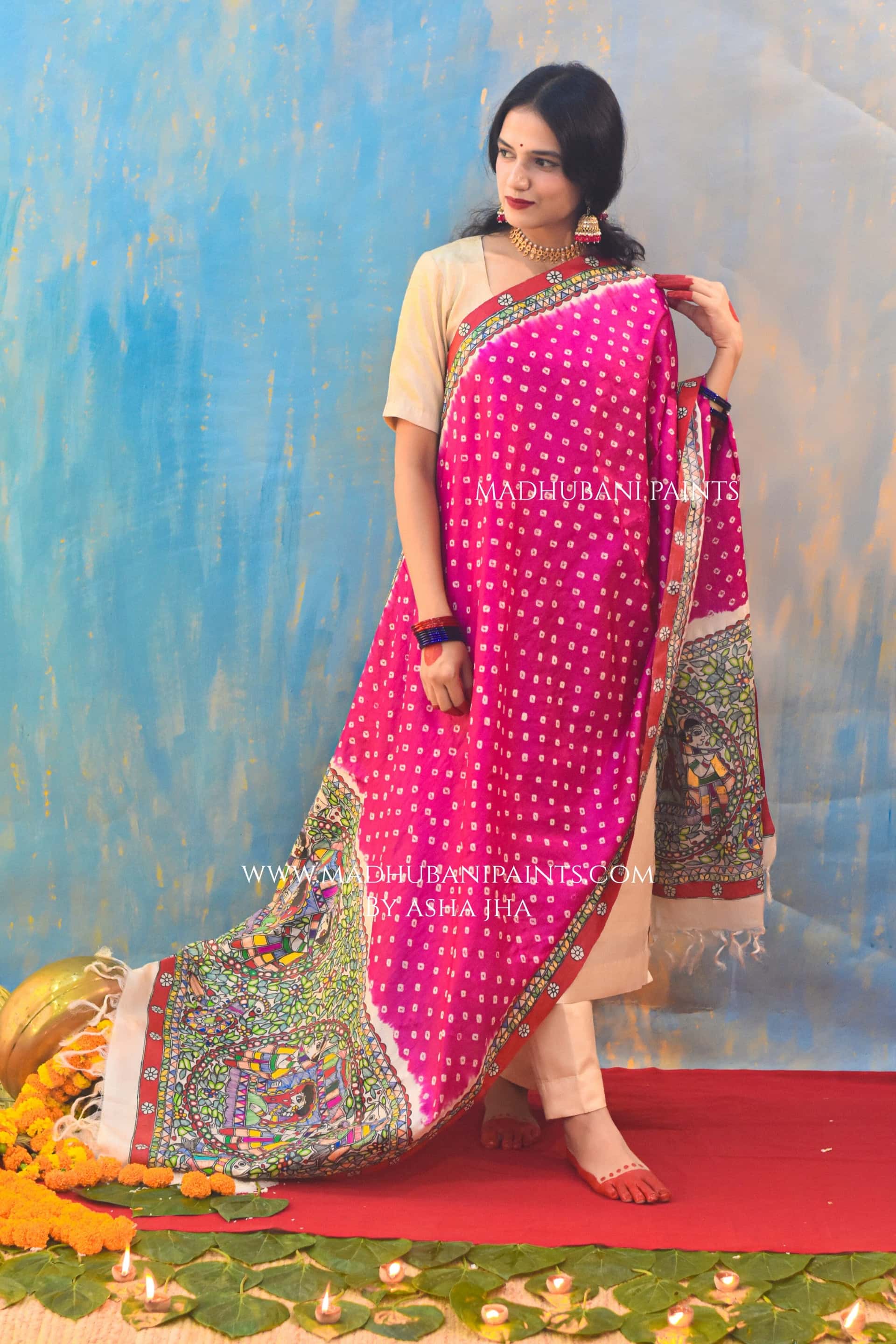 Gulabi Doli Ka Haar Bandhini Dupatta — image 3 of 7
