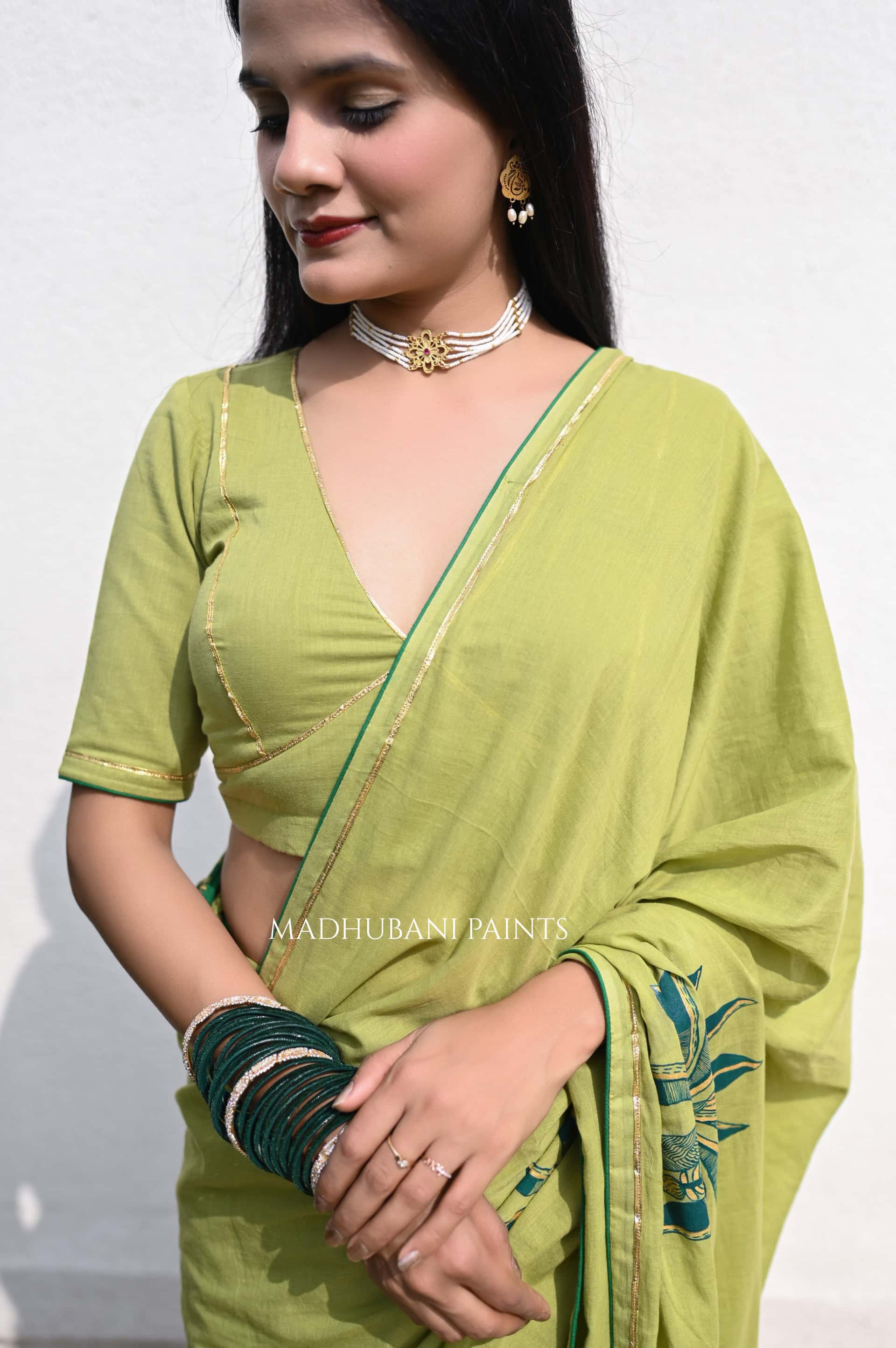 GREEN WHISPER BLOUSE