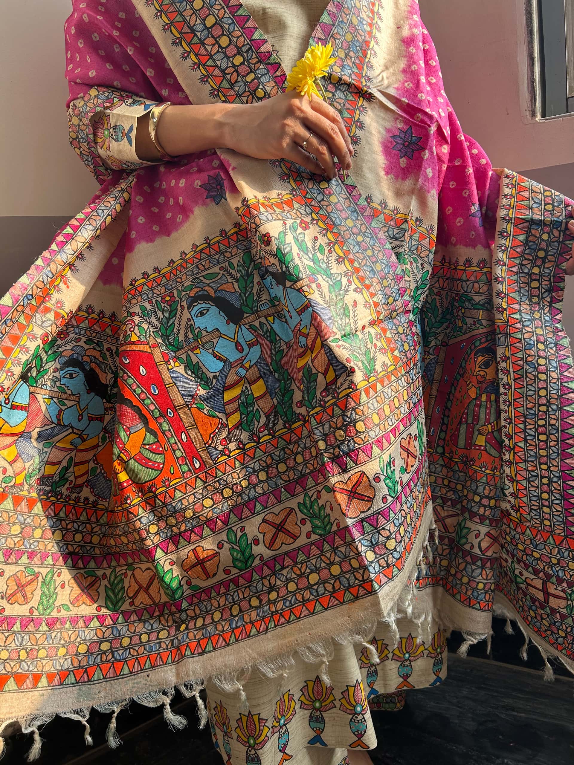 Gulabi Doli  Bandhini Dupatta — image 3 of 4