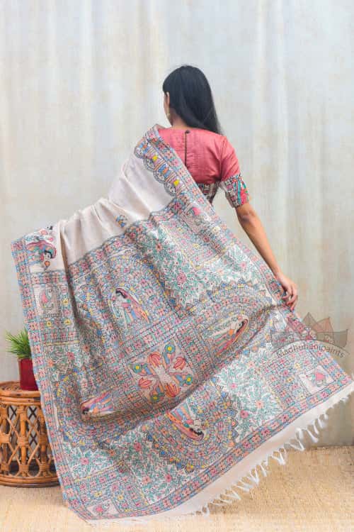 'MITHILA LEELA' Tussar Silk Saree — image 3 of 5