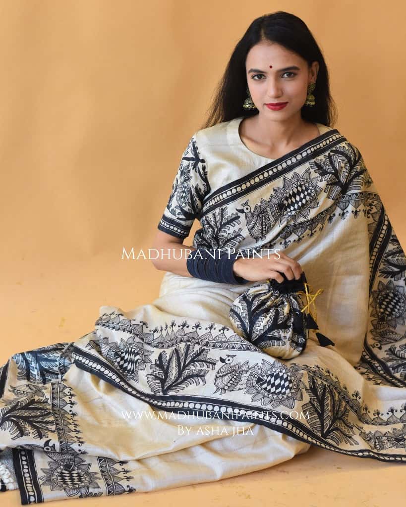 'MANMOHANA KRISHNA' Tussar Silk  Blouse — image 3 of 5