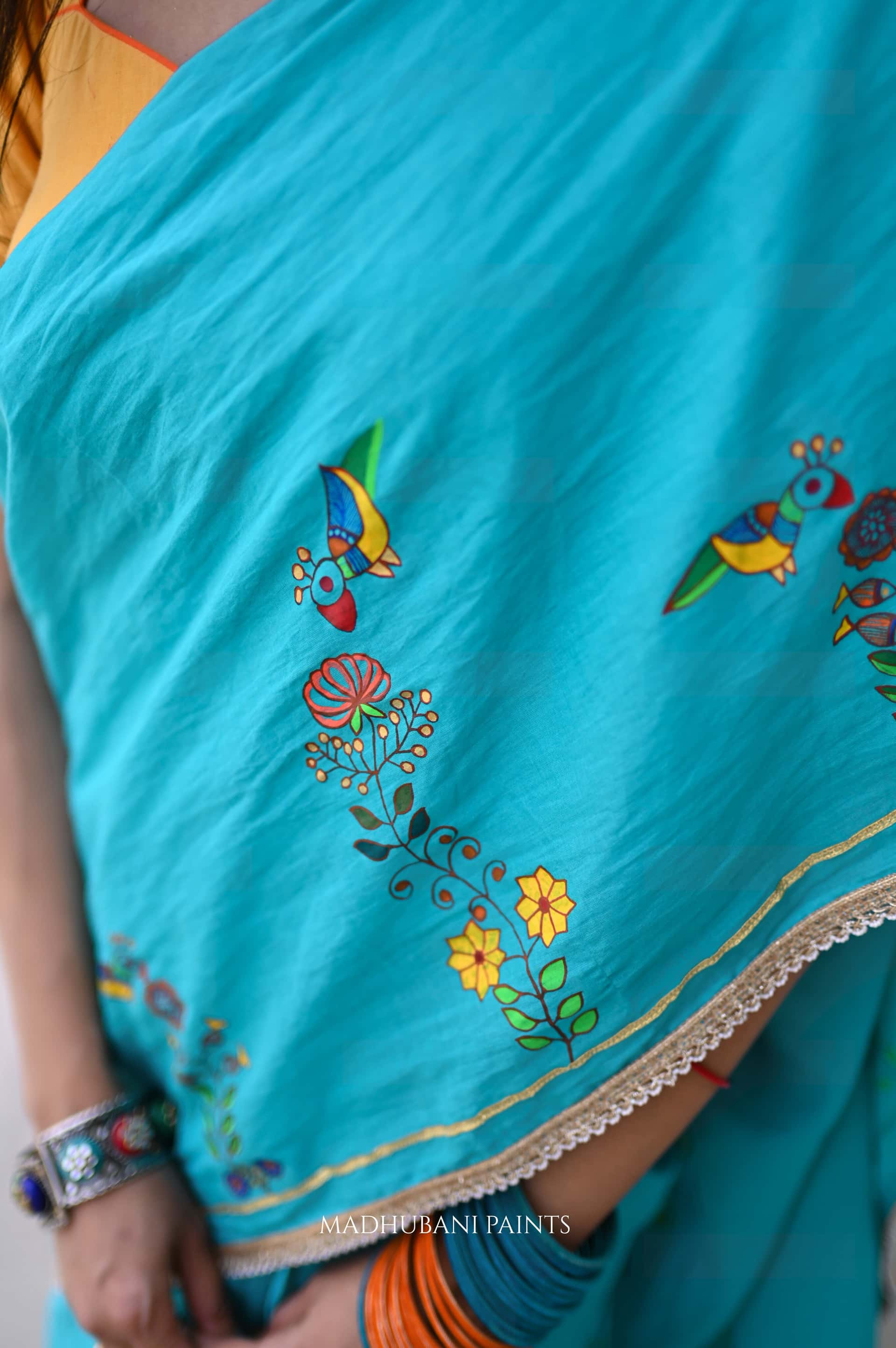 NEELA AASMAN SAREE — image 5 of 12