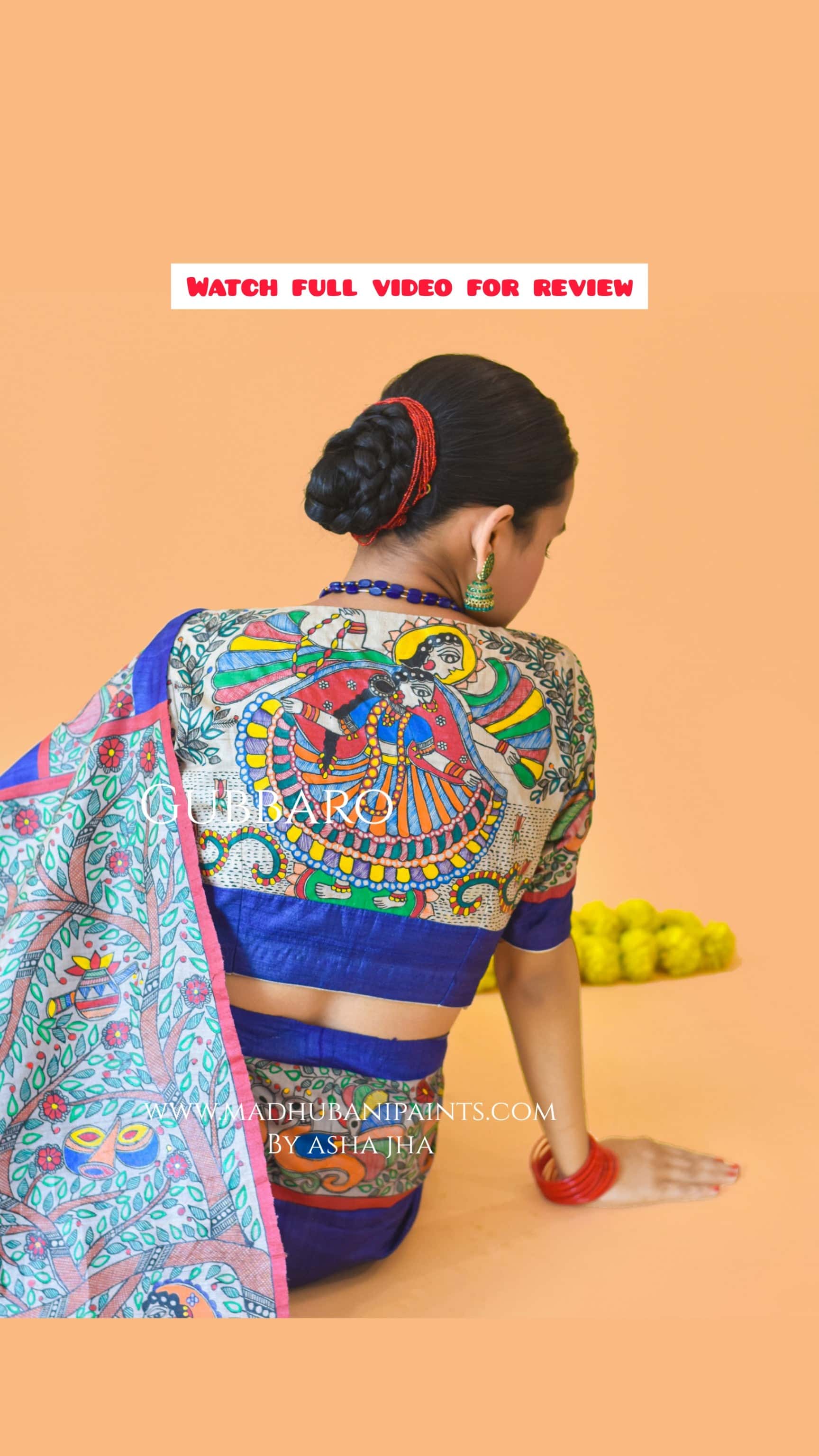 'MANMOHANA' Tussar Silk Saree Blouse Set — image 10 of 11