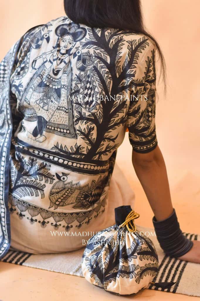 'MANMOHANA KRISHNA' Tussar Silk  Blouse