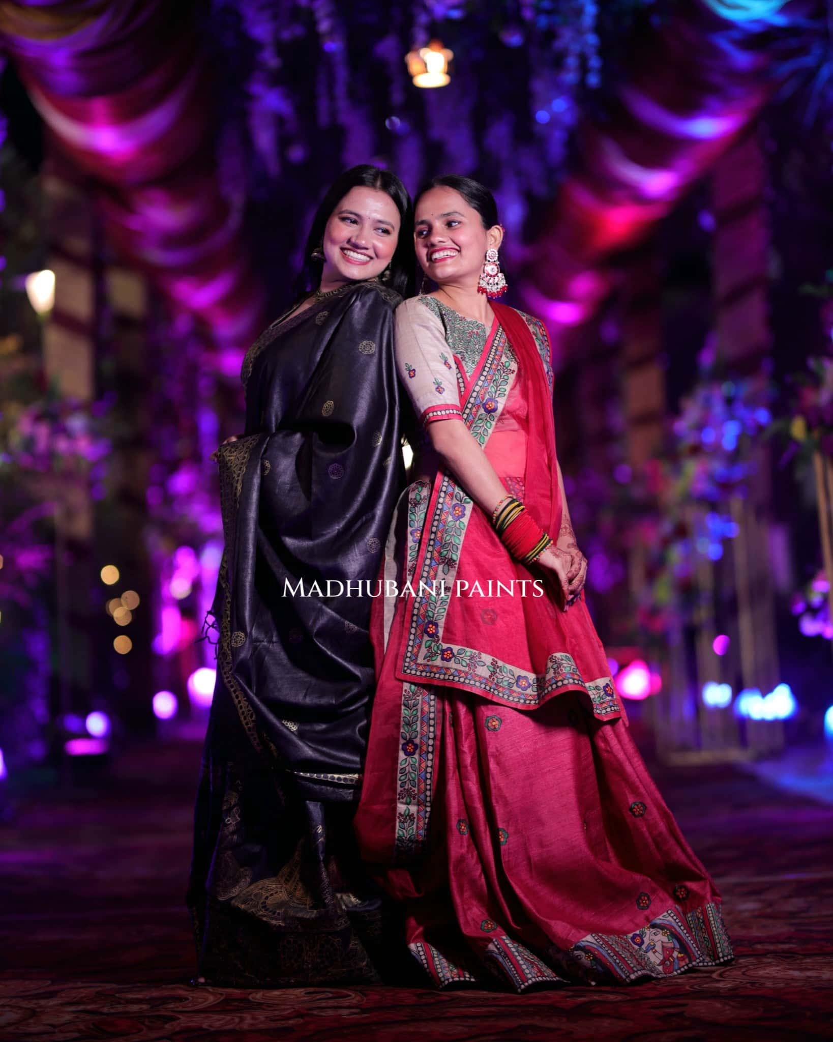MANOHAR SANGEET Hand-painted Madhubani Lehnga — image 6 of 15