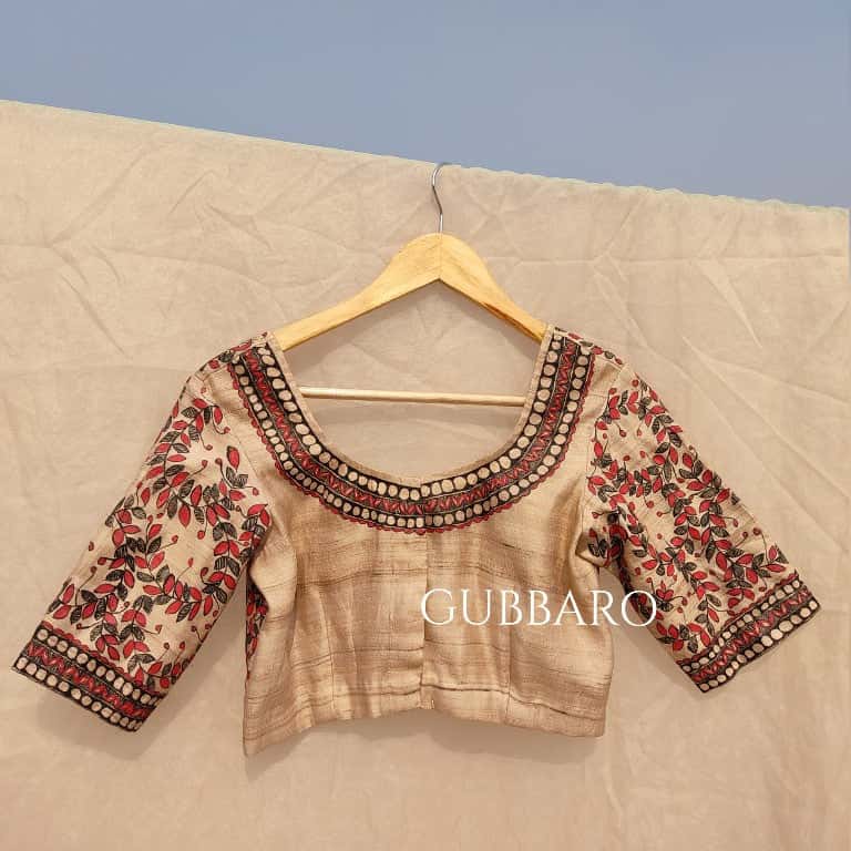 Minimal Madhubani Blouse — image 2 of 3