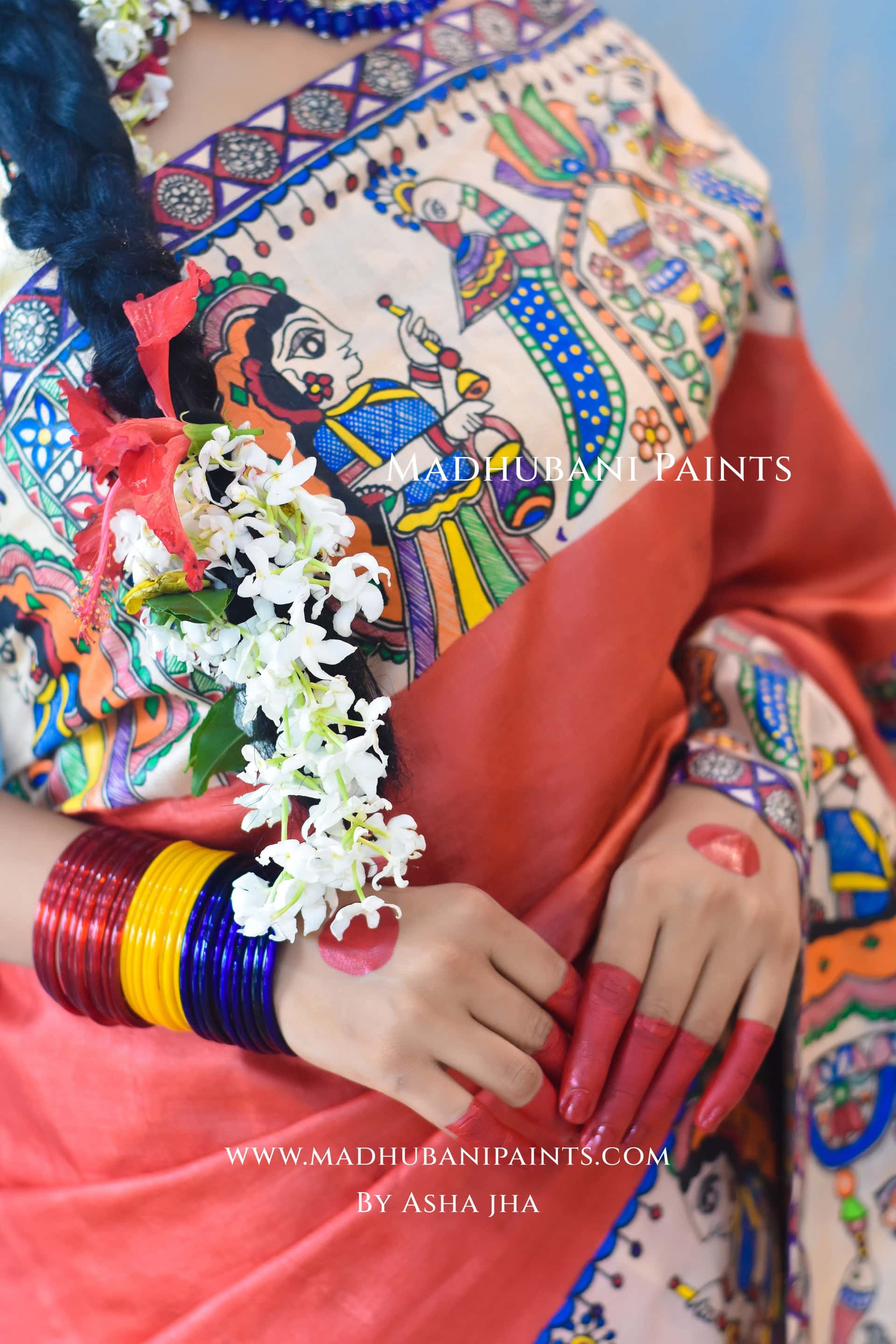 PARMESHWARI Hand-painted Tussar Silk Saree — image 5 of 7