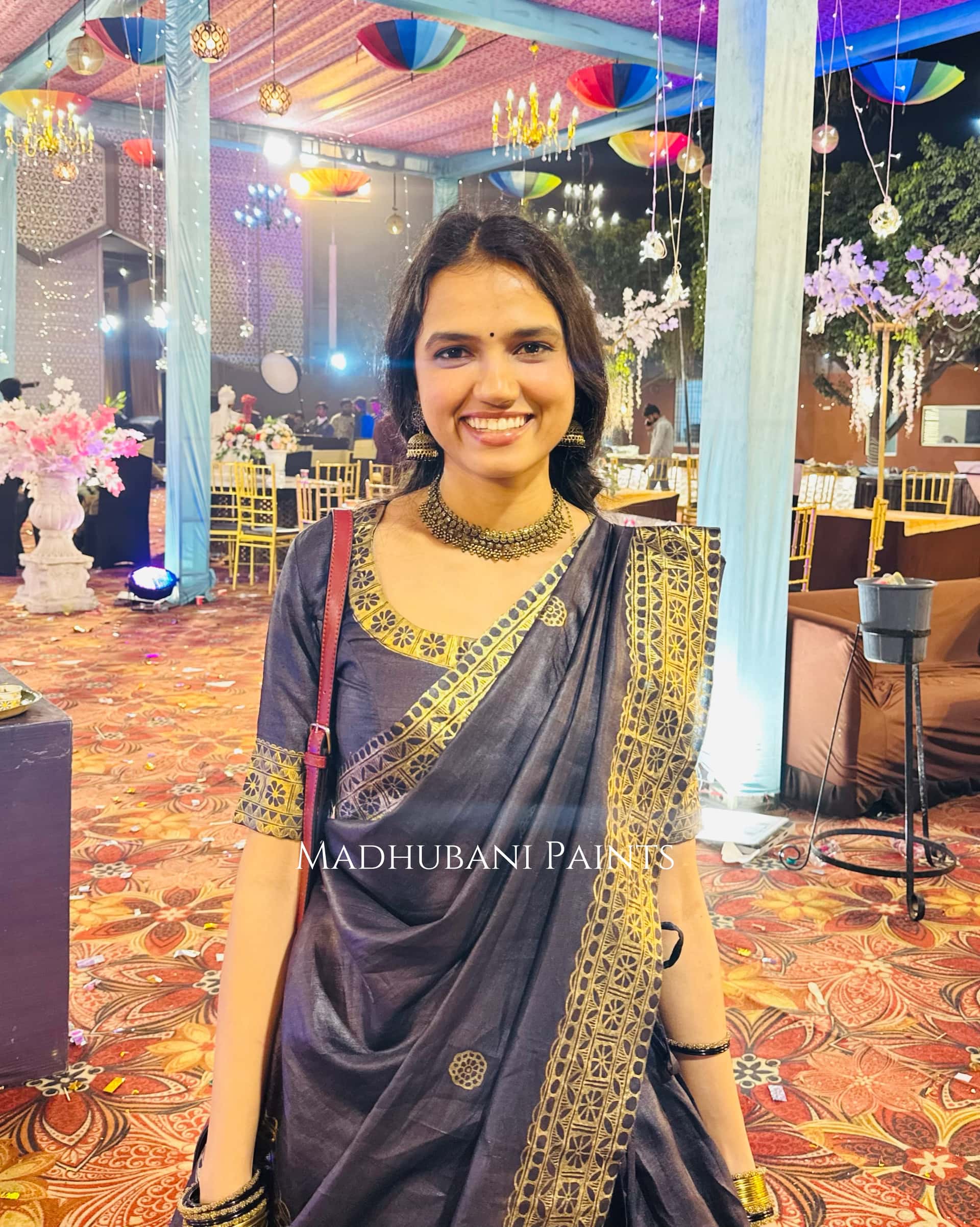 MANOHAR SANGEET Hand-painted Madhubani Lehnga — image 8 of 15