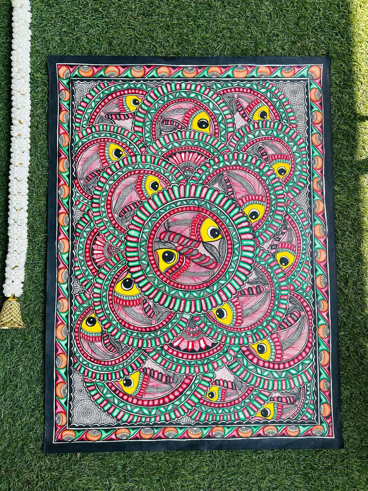 Matsya Manjari Mithila Wall Hanging