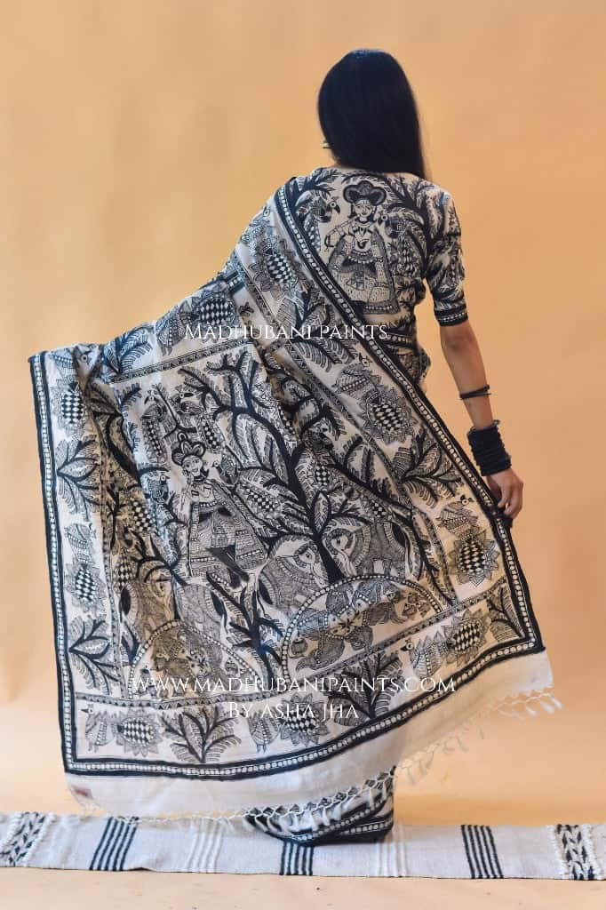 'MANMOHANA KRISHNA' Tussar Silk Saree — image 2 of 4