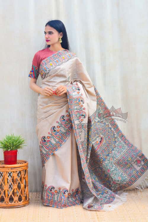'MITHILA LEELA' Tussar Silk Saree — image 5 of 5