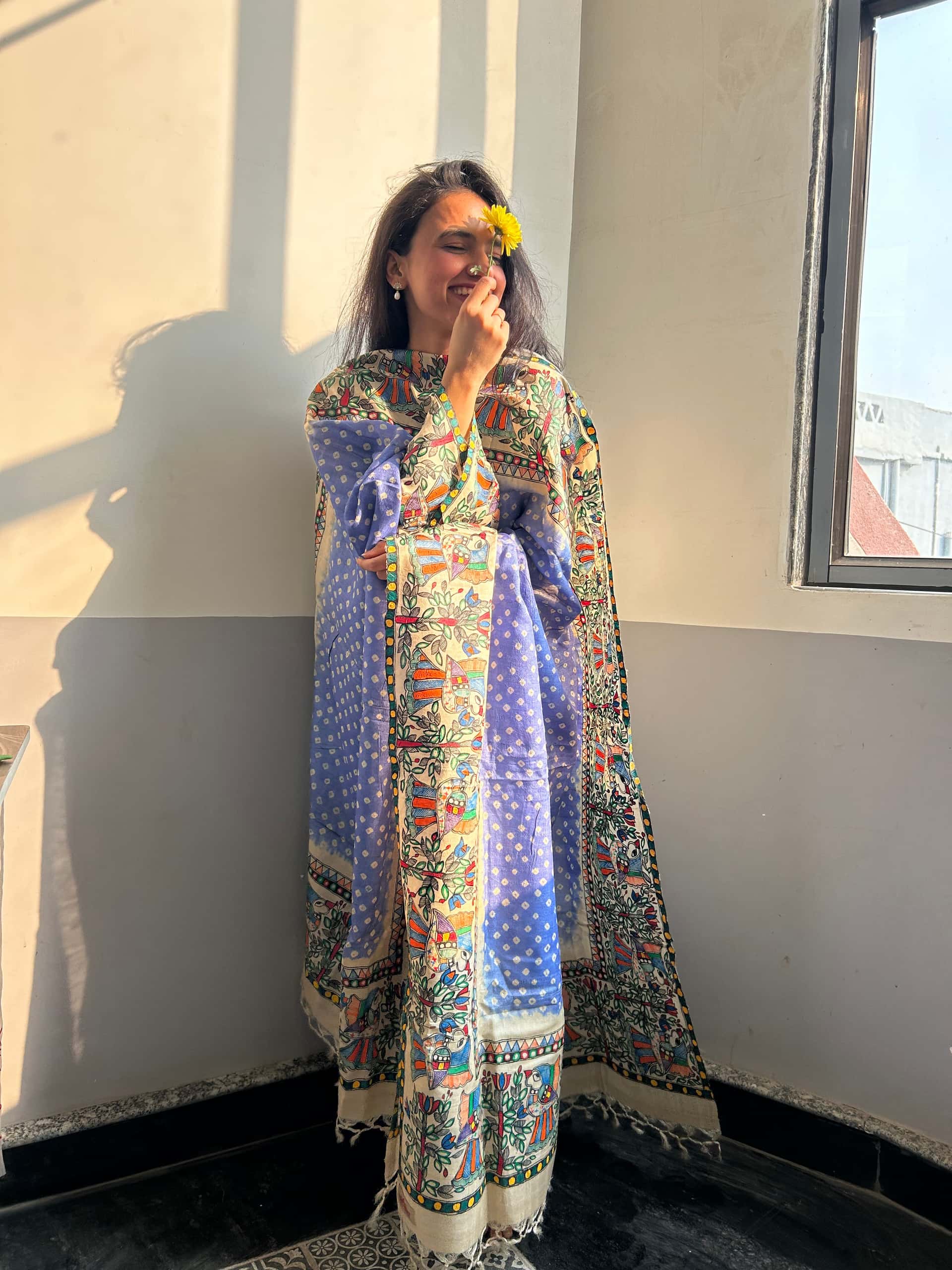 Aasmani Mor Bandhini Dupatta — image 5 of 5