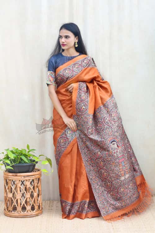 'DOLI KA HAAR' Tussar Silk Saree — image 6 of 6