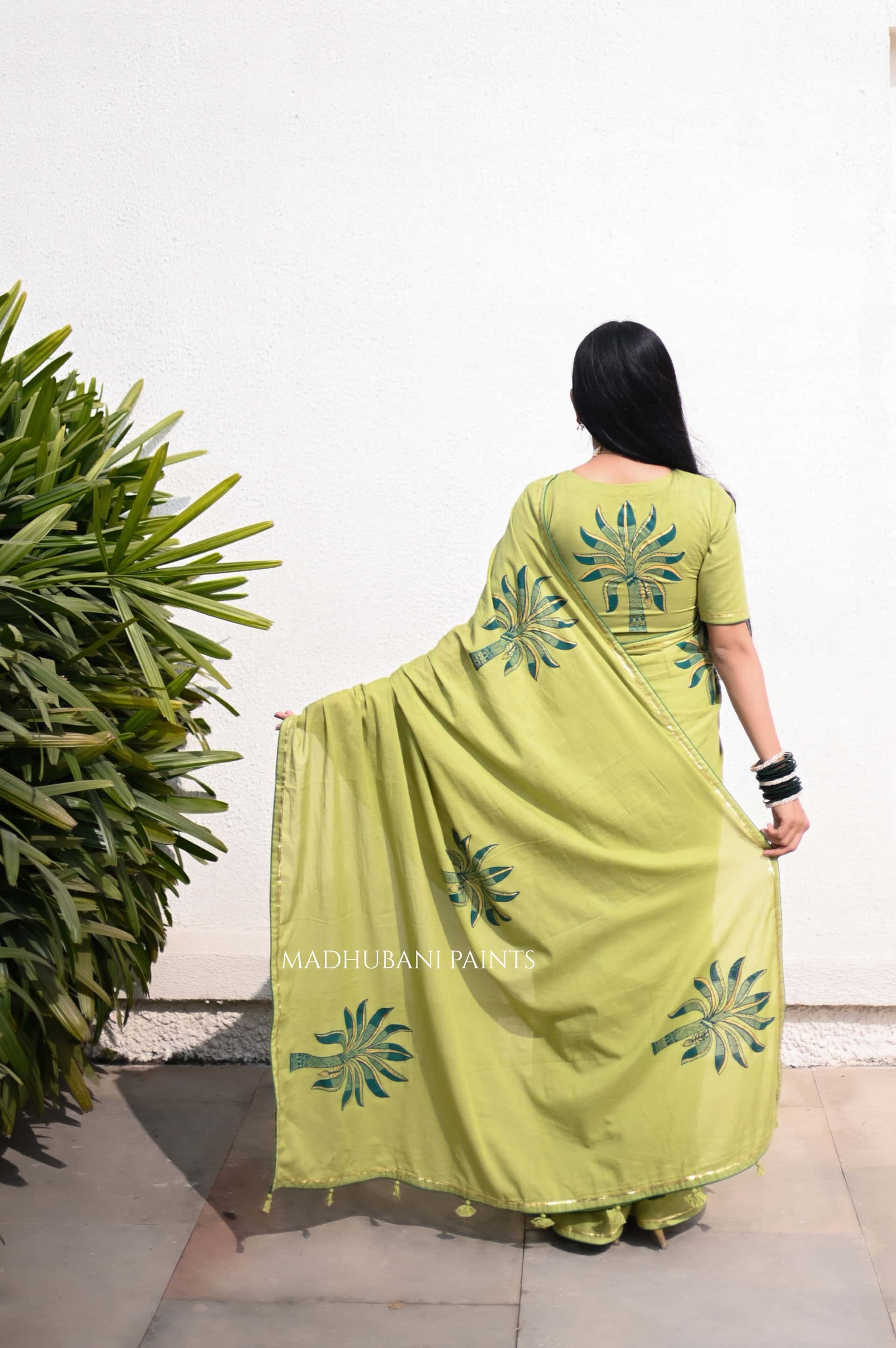 GREEN WHISPER SAREE — image 3 of 9