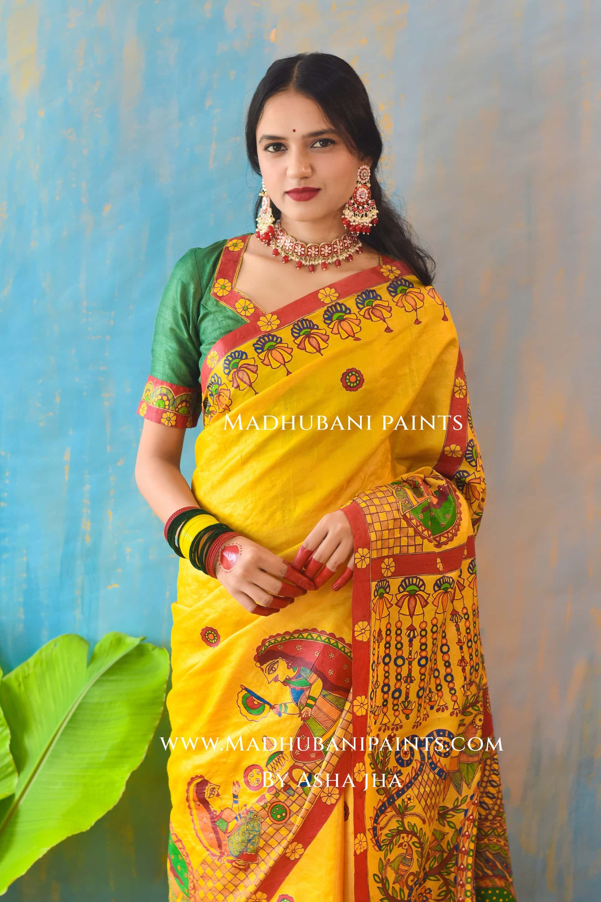 KUMARI BHOJAN Hand-painted Tussar Silk Saree — image 7 of 8