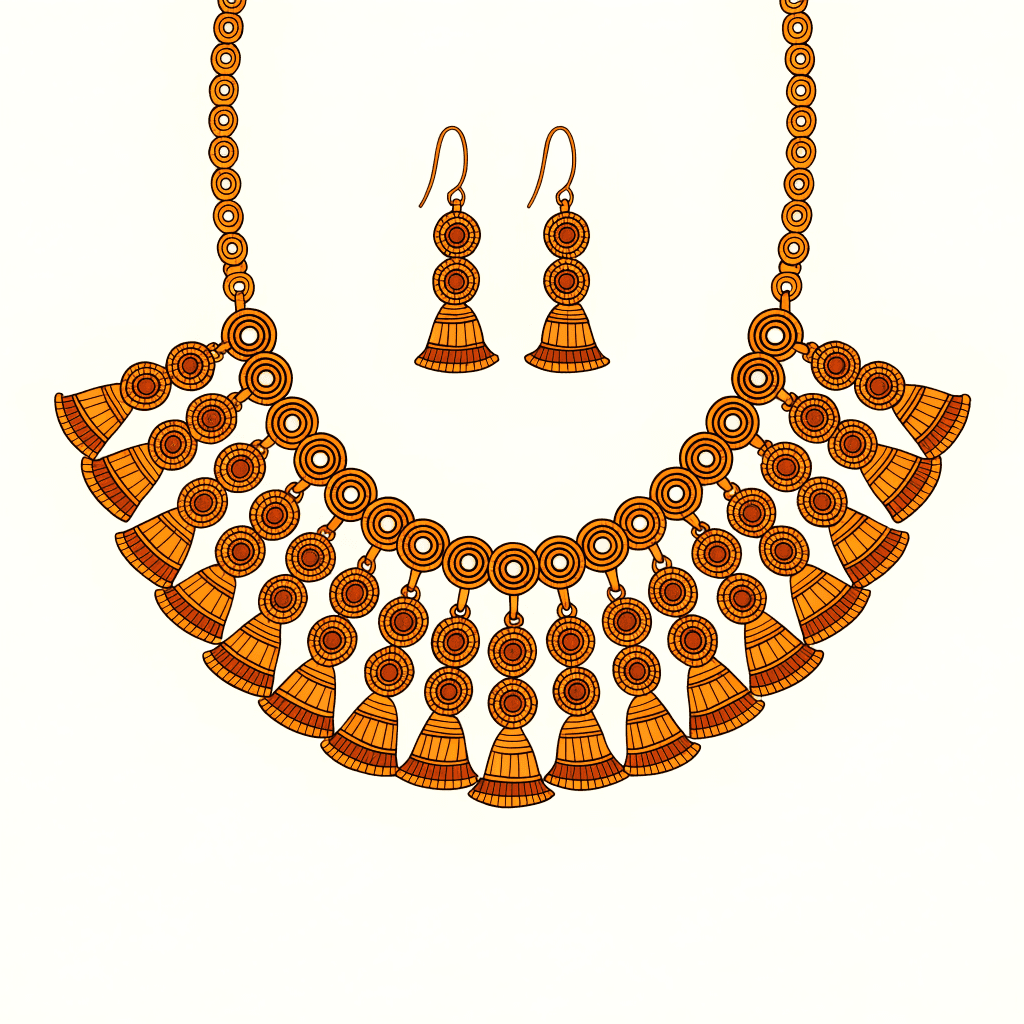 Tribal Dhokra Jewellery in Lost-Wax Brass — illustration