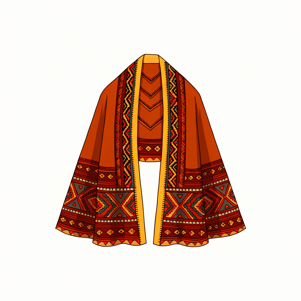 Kinnauri Shawls, Woven at the Edge of Tibet — illustration