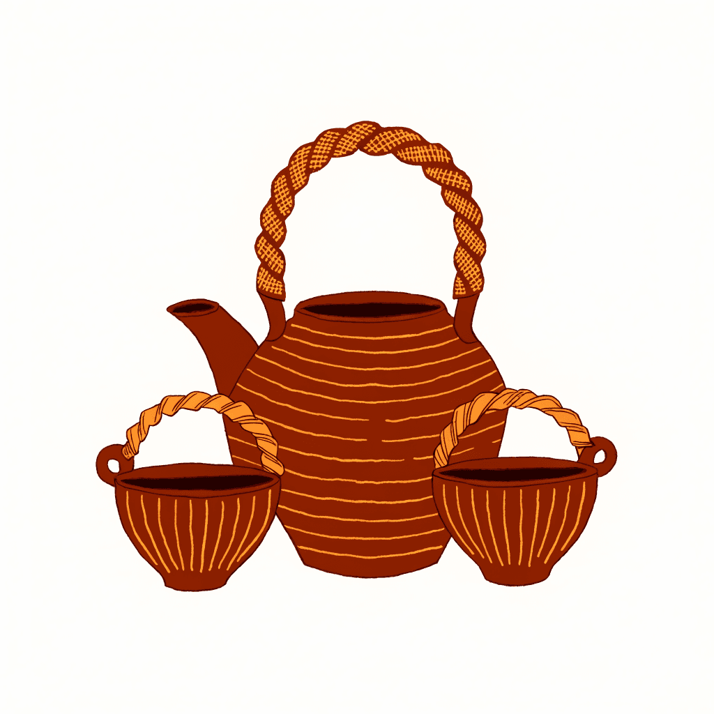 Longpi Black Pottery, Shaped Without a Wheel — illustration