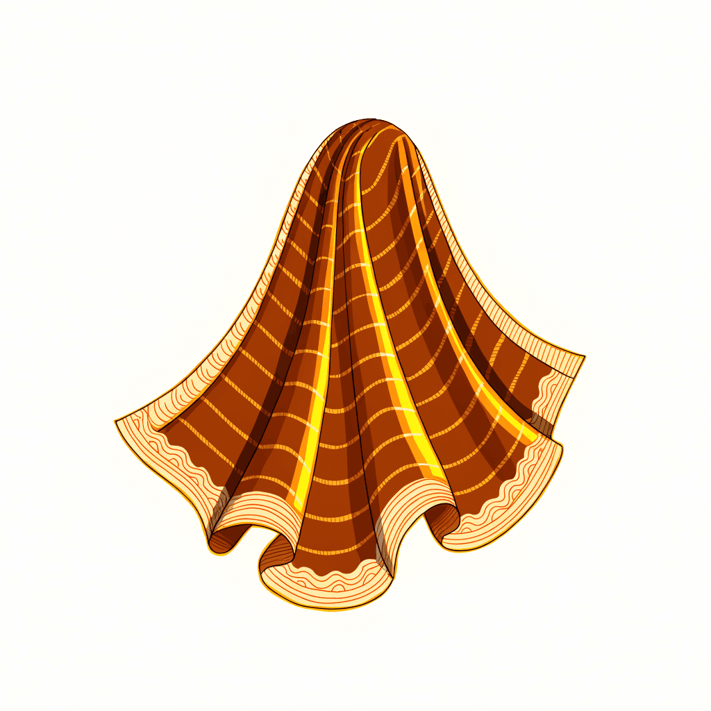 Maheshwari Sarees — A Queen's Weave on the Narmada — illustration