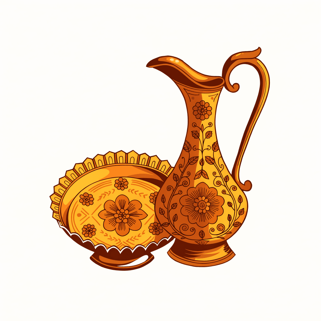 Moradabad Brassware from India's Peetal Nagri — illustration