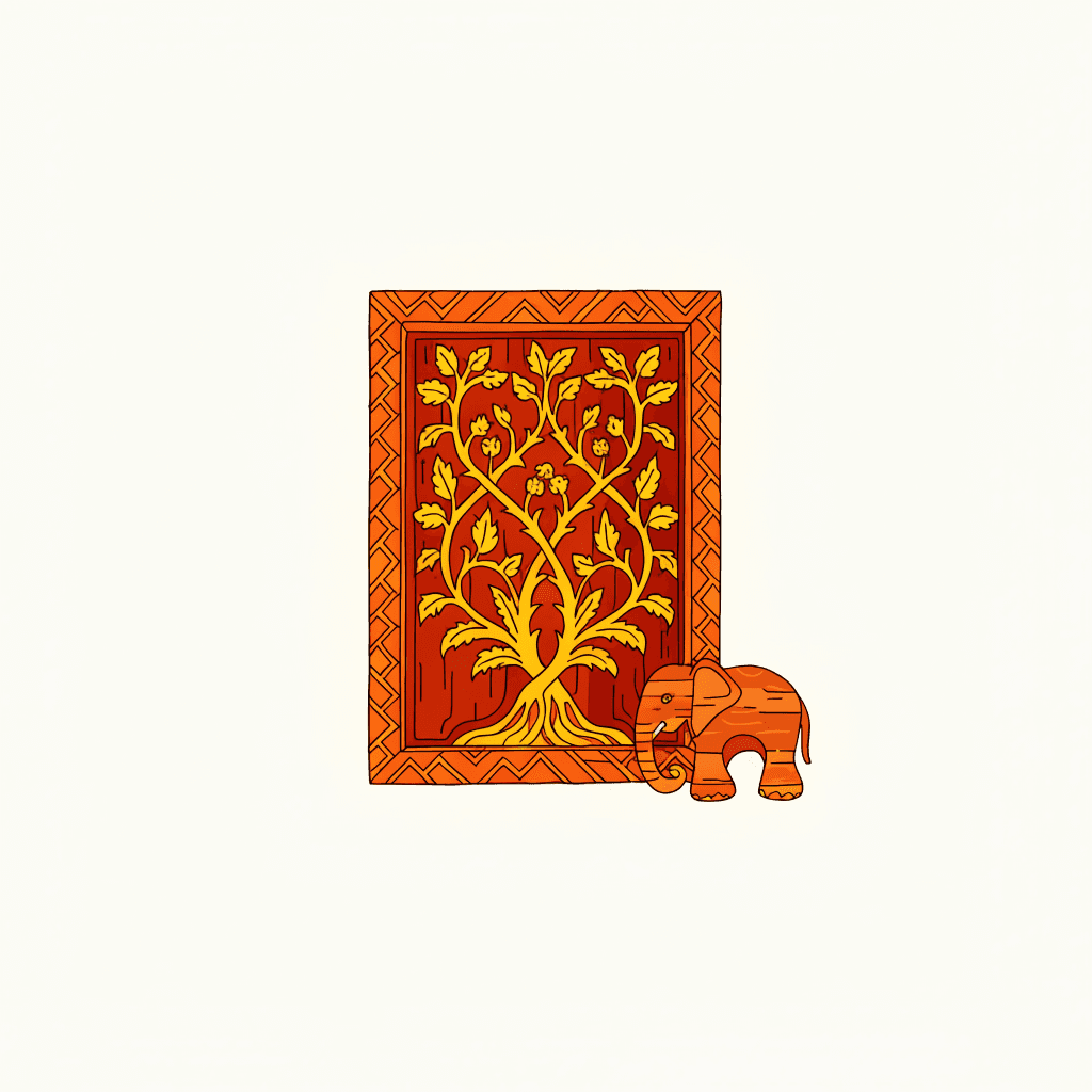 Inside Saharanpur, India's Wood Carving Capital — illustration
